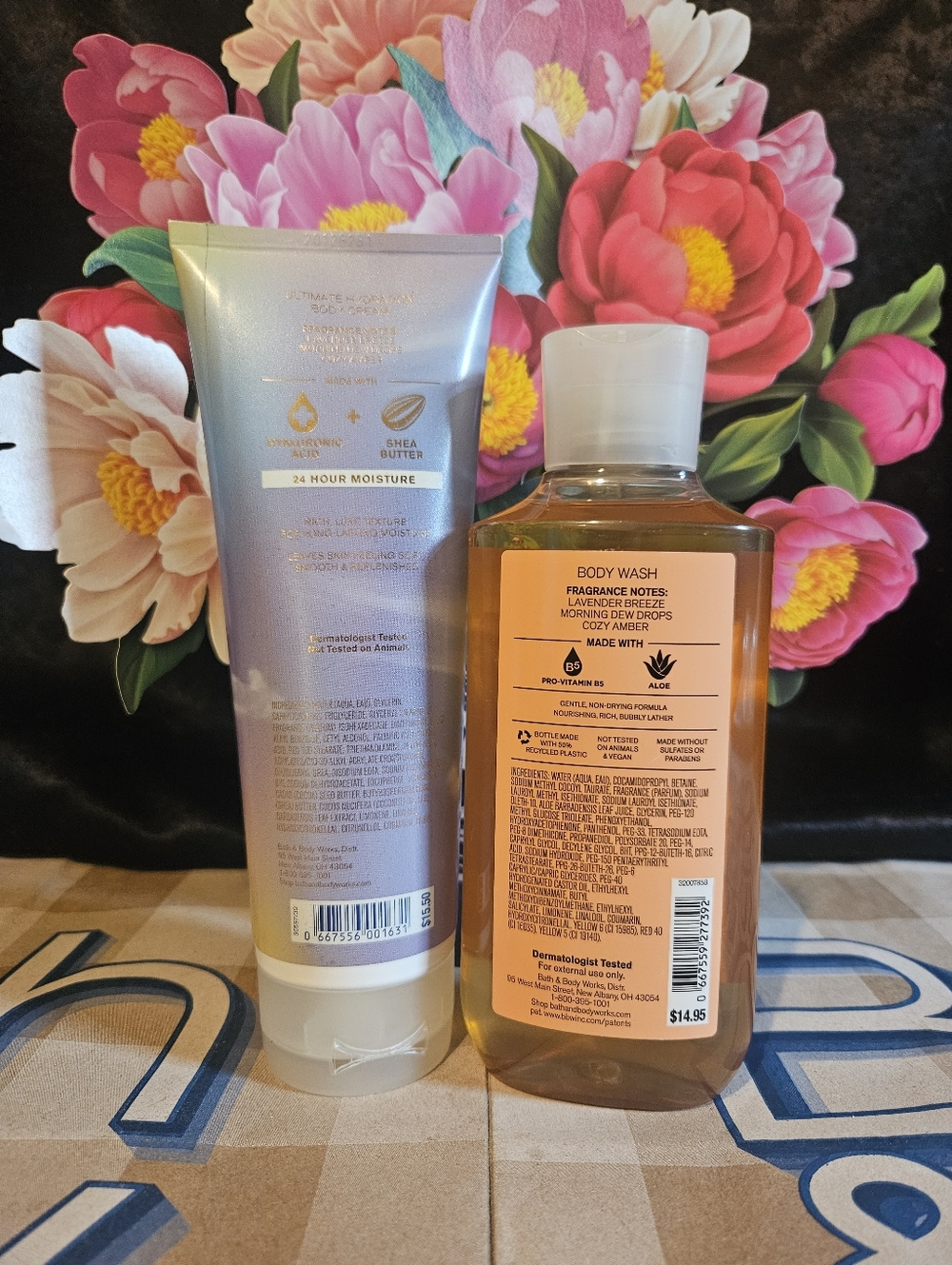 NWT Bath & Body Works Cloud Nine Body Care Duo - Blue, Pink - Picture 2 of 8